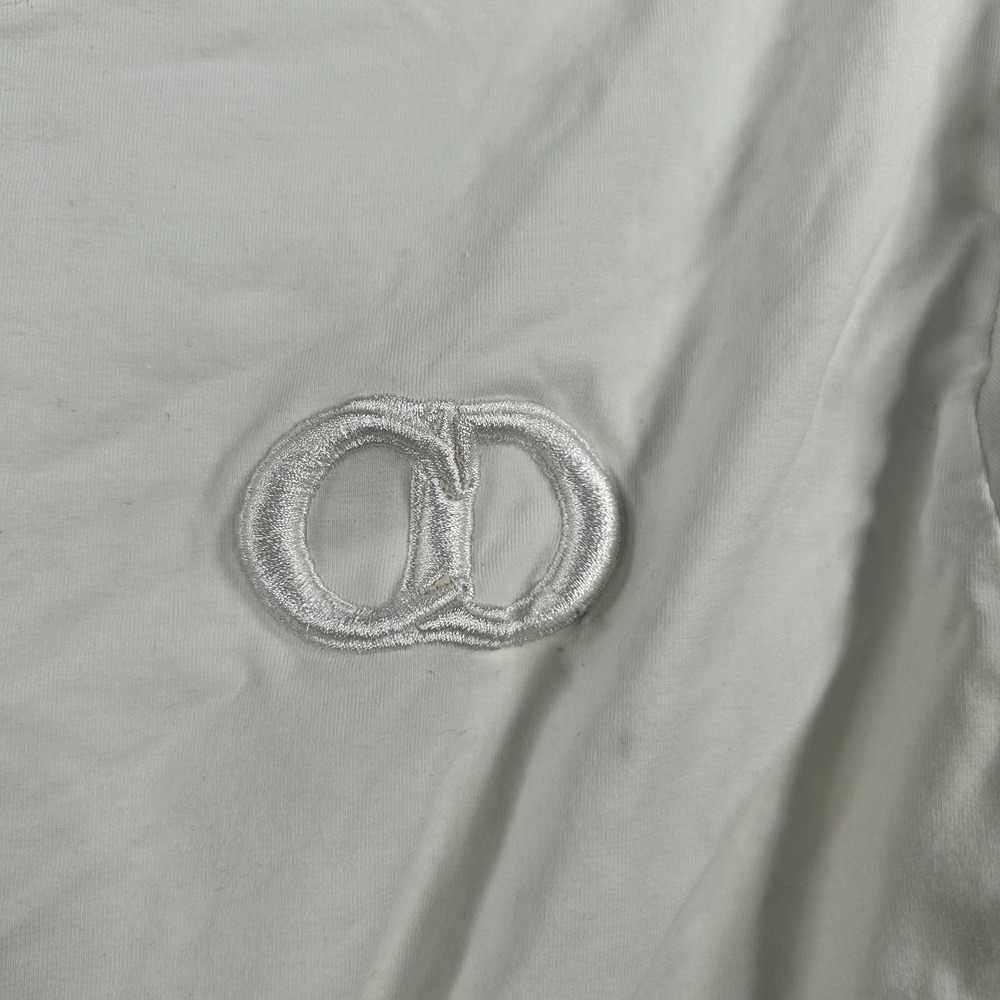 Dior White Short Sleeve Logo T-Shirt - Picture 7 of 12